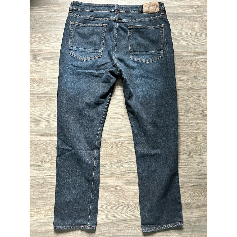 MBX Jeans Men's 36 x 29 Measured Dark Blue Slim-Fit Stretch Denim Pants - Picture 9 of 10